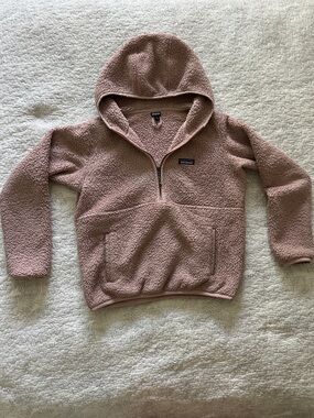 Patagonia Women’s Sherpa Half-Zip Hoodie - Dusty Rose